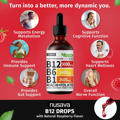 Vitamin B12 Liquid Drops for Nerve Relief