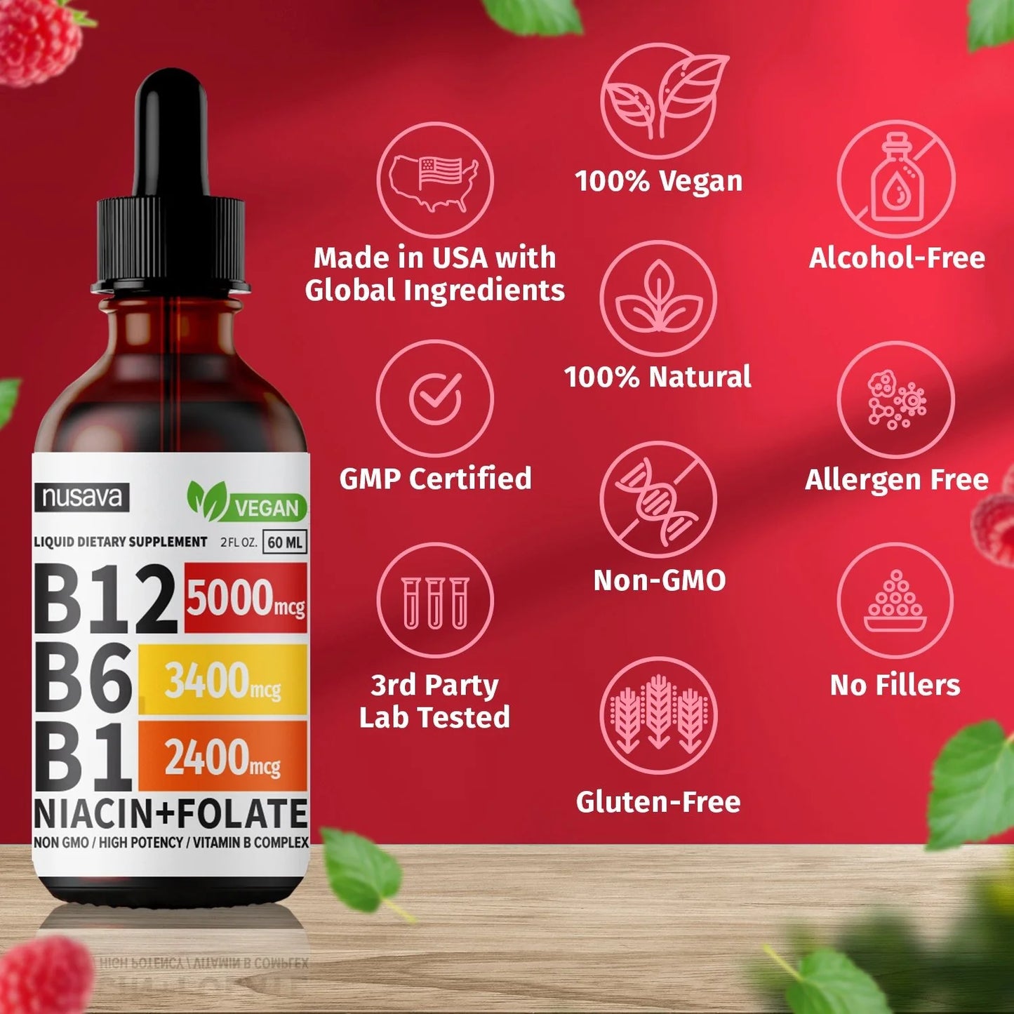 Vitamin B12 Liquid Drops for Nerve Relief